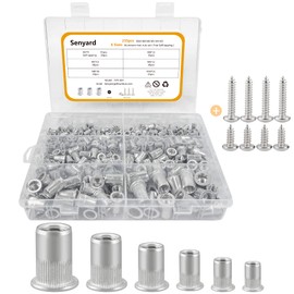 235pcs Aluminum Rivet Nuts Set M10 M8 M6 M5 M4 M3 Blind Nuts Shrimp Nuts Nutter Pull Rivet Nuts Nut Rivets