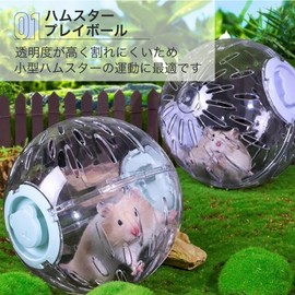 Asdays Hamster Toy, Hamster Ball, Play Tool, Walking, Runner, Playground Equipment, Exercise Ball, Outing (White, Small: Diameter 5.9 inches (15 cm)
