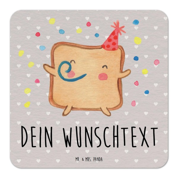Mr. & Mrs. Panda Personalisierter Bierdeckel Toast Party 25er Set