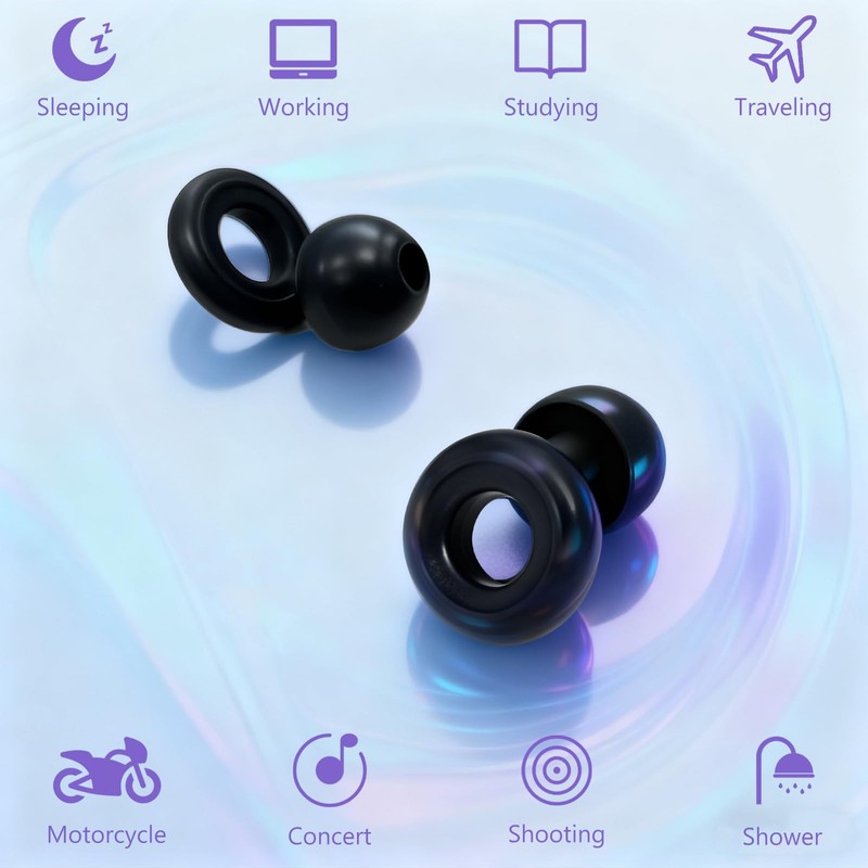 Noise Cancelling Ear Plugs for Sleep, Concerts, Work & Study