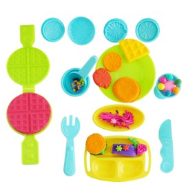 Kare & Kind Smart Dough Tools Kit with Extruder Tools and Breakfast Time Set (Kare and Kind Retail Packaging)- Assorted Color (Extruder Tools)