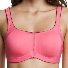 Dominique Women's Zoe Pro Max Support Convertible Racerback Bra (32B-44I) #6100 - Pink - 44I
