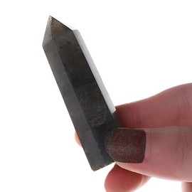 AWARDSEN 2 Inch Labradorite Crystal Rod, Single Point Hexagonal Bar Crystal, Rock Crystal Stone, Healing Crystal Stone, Natural Gemstone for Wiccan Need, Reiki Healing and Energy Charging