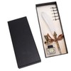 Feather Pen Set Craft Retro Carved Stainless Steel Writing Suit