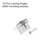 sourcing map Spring Loaded Hinges, 1" 304 Stainless Steel Self