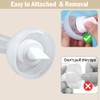 4pack Breast Pump Parts, 2pcs 21mm Flange and 2pcs Duckbill