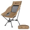 MOON LENCE High Back Folding Camping Chair, 330lbs Portable Compact
