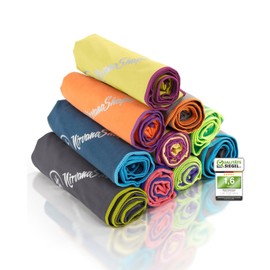 NirvanaShape Microfibre Towel – Travel Towel, Bath Towel for Holidaymakers – Compact, Quick-Drying Microfibre Towels as Beach Towel, Sports Towel – for Travel, Camping, Sports – 80 x 40 cm