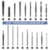 Set de Manicura, Cortauñas Profesional Kit de Pedeicura 26 Piezas