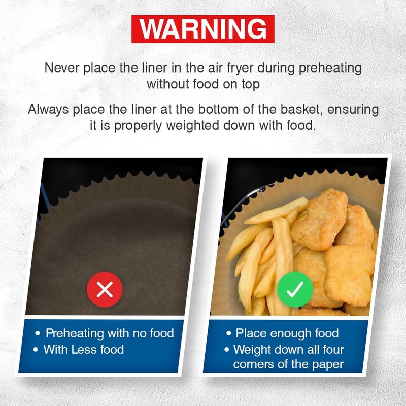 Air Fryer Paper Liners – 150 PCS Round Disposable Liners,