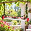 Hummingbird Feeder for Outdoors, 18-Inch Hanging Nectar Feeder with Multiple