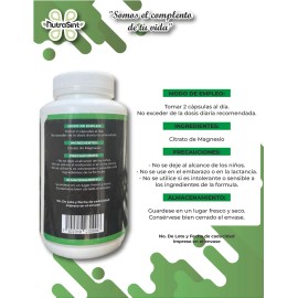 Citrato De Magnesio 120 Cápsulas Nutrasint