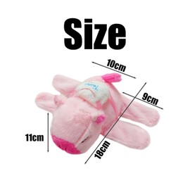 QIHUAN 1 Piece Of Pink Plush Capybara Toy, Cute Cartoon Wrist Circle, Creative Animal Plush Toy, Interesting Bracelet, Novel Little Gift For Children.