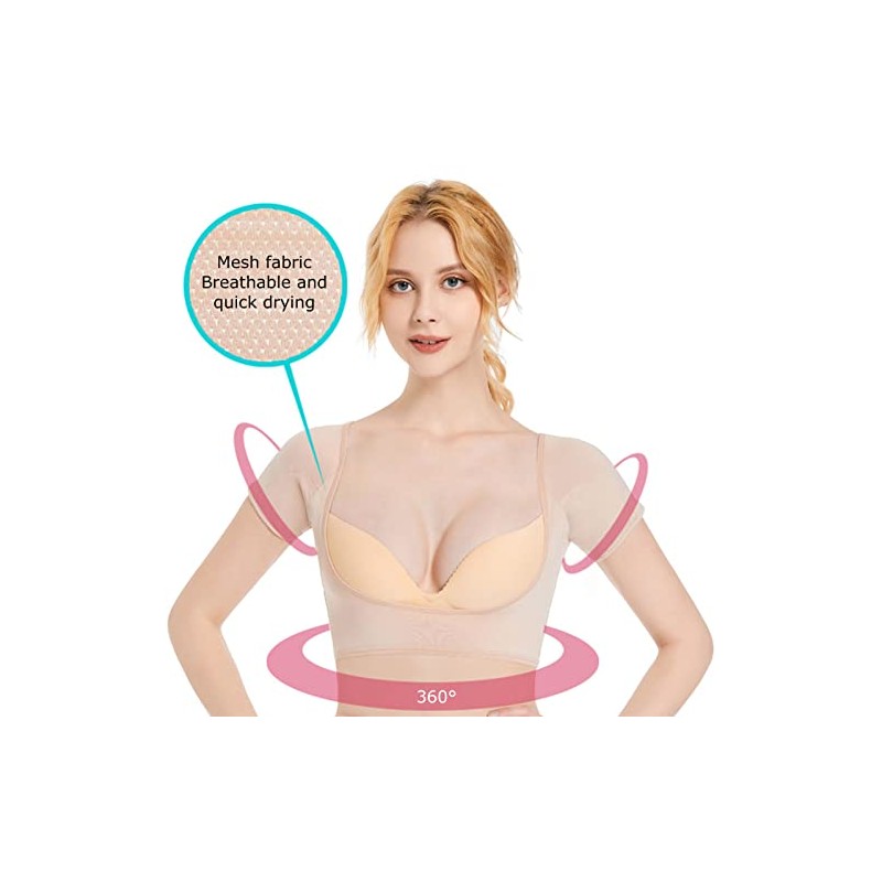 Chaleco Antisudor Axilas Malla Transpirable Capas Color Piel Lavable Deportes