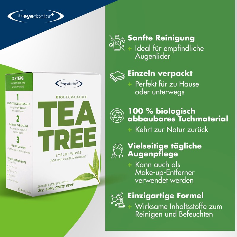 The Eye Doctor Tea Tree Oil Eye Cleaning Cloths -