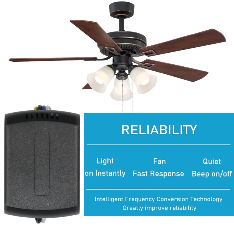 YukiHalu Ceiling Fan Remote Control Kit, Universal and Compact Size,