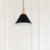 Baluue Industrial Light Shade, Cone Ceiling Bulb Guard, Black DIY