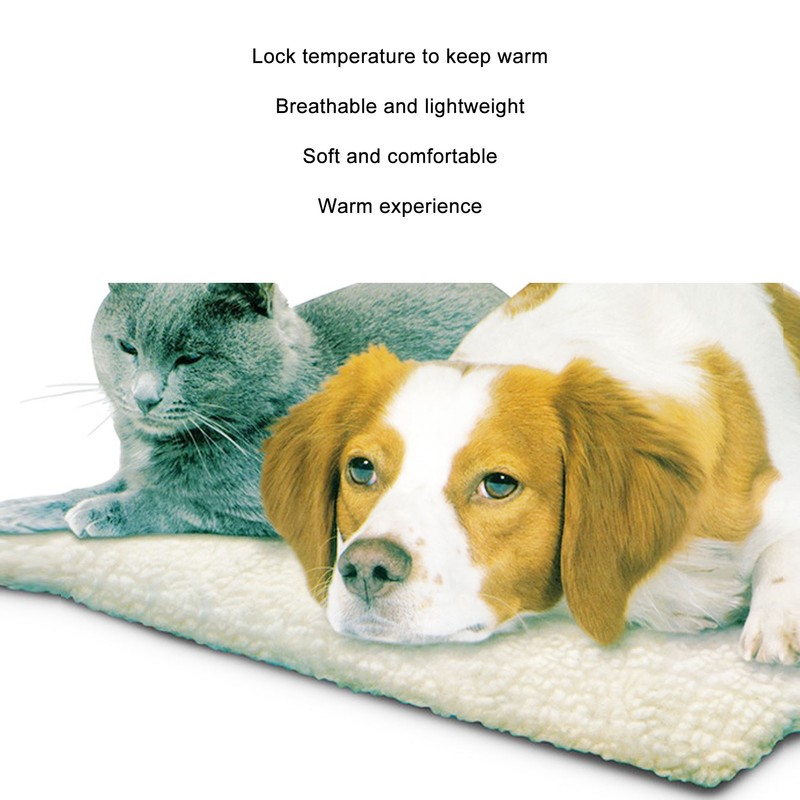Pet Heating Pad Non Slip Detachable Insulation Warm Blanket for