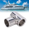 90° T Tee Tube Pipe Connector 1in/25.4mm ID Separable Stainless