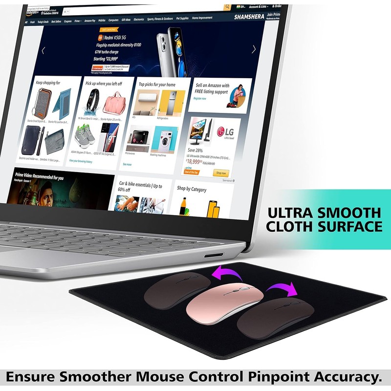 SaiTech IT - Paquete de 5 alfombrillas de mouse de