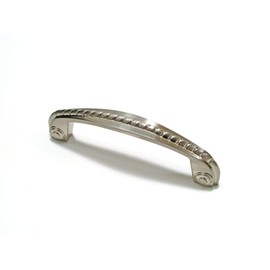 Richelieu Hardware BP82261195 Huntingdon Collection 3 3/4-inch (96 mm) Center-to-Center Brushed Nickel Traditional Cabinet and Drawer Pull Handle for Kitchen, Bathroom, and Furniture
