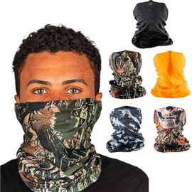 S A Company - Paquete de 5 protectores faciales UV | UV 30+ polaina multiusos para el cuello pasamontañas para adultos, Los más vendidos, Talla única