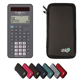Calcuso Value Pack: TI-30X Prio MathPrint + Wyngs Protective Case Black + Extended Warranty from Calcuso