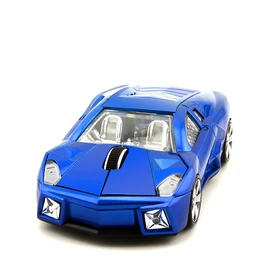 3C Light Car Mouse Wireless 2.4GHz, Cool 3D Sport Car Shape Mouse Optical Mice 1600 DPI with USB Receiver Suitable for PC/Computer/Laptop (Blue)