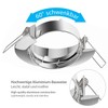 ledscom.de 6 pcs. recessed Ceiling Frame CIRC, Round, swivelling, Glossy
