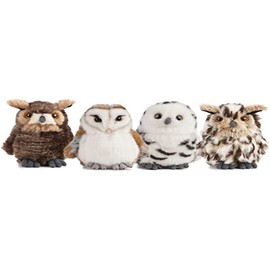 Living Nature Soft Toy - Small Plush Owl, One Supplied (13cm)