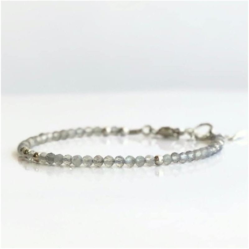 LKBEADS labradorite 3mm round shape faceted cut gemstone beads 7
