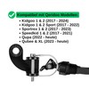 Bike Trailer Coupling with Safety Cotter Pin - 2 Sets
