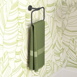 Swiss Madison Avallon Towel Ring in Matte Black