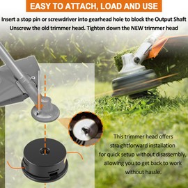 25-2 Bump Feed Trimmer Head fit for Stihl FS55 FS55R FS56 FS56RC FS70 FS70R FS80 FS85 FS90 FS90R FS91R FS94R FS100RX FS110 FS111RX FS120 FS130 FS131 FS240, Part # 4002 710 2191, 4002 710 2108 (6-PACK)