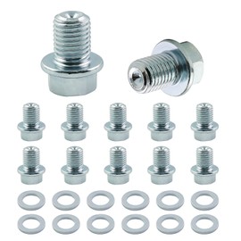 M10×1.25mm Oil Drain Plug Bolt, 12pcs