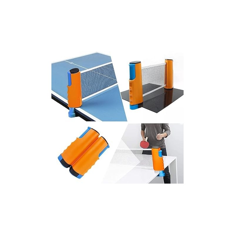 Generic Portable Table Tennis Net Retractable Telescopic Net Compact Ping