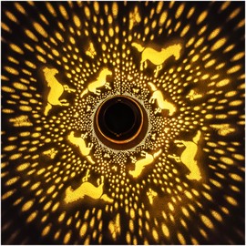 Horse Solar Lanterns Outdoor Waterproof,Hanging Solar Lights Horse Gifts for Women Men Metal LED Decorative Light for Yard,Patio,Lawn,Tabletop,Pathway,Landscape,Garden Decor