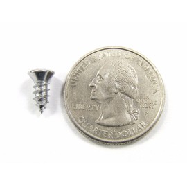 Retro-Motive Chrome #8 Phillips Oval Head Trim Screws- 3/8" to 1" Long- (Qty 100 Screws)- #2076 (2015-2018)