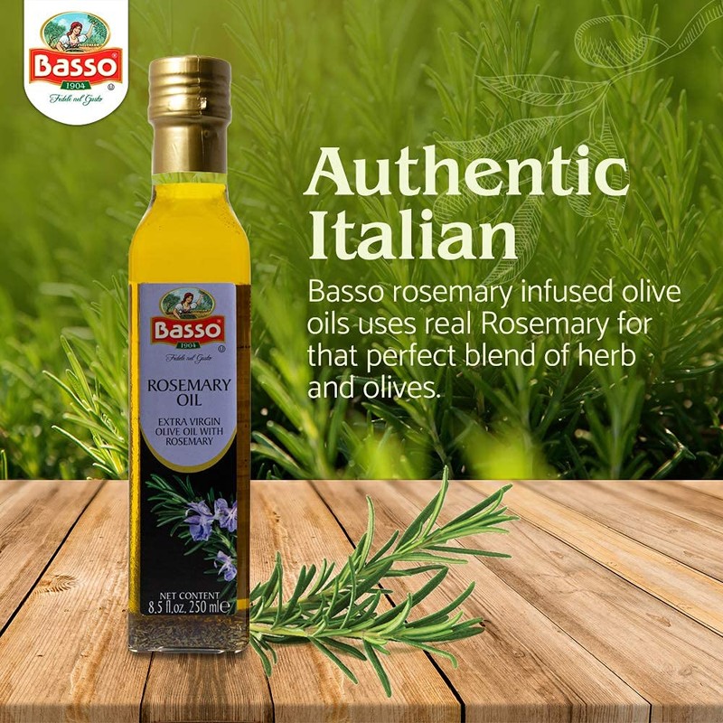 BASSO 1904 - Rosemary Oil, Infused Premium Extra Virgin Olive