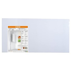 CLIMAPOR Energy-saving insulation board primed, white, 1 x 0.5 m x 4 mm, 2 packs (= 8 m²), interior insulation