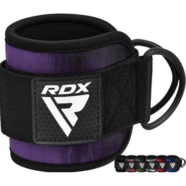 RDX Ankle Straps for Cable Machines Resistance Bands Attachment, 7mm Neoprene Padded 10”x4”, Gym Wrist Cuff Women Men Home Fitness, Weight Lifting D-Ring Booty Leg Workout Curls Kickbacks Hip Abductor