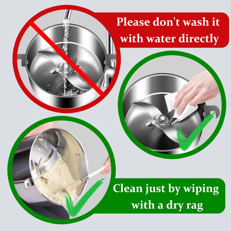 INSELY 750g Grain Mill, flour mill grinder for home, Electric