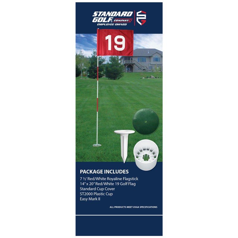 Regulation Flagstick, Cup, & Pin Set – Elevate Your Backyard