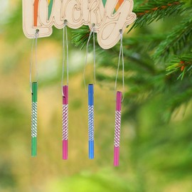 150 tubos de timbre de viento para manualidades, tubos vacíos de aluminio para timbre de viento, suministros de timbre de viento, kit de campanilla de viento para hacer bricolaje (color al azar