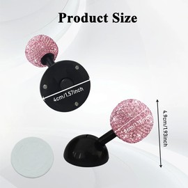 Car Push to Start Button Rocker, Engine Start Stop Button Cover, Decorative One-Button Start Rhinestone Ball-bar Rocker Joystick, Car Accessories Start Button Lever for Most Vehicles