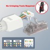 VCELINK Conector RJ45 sin herramientas, enchufe de terminación de campo