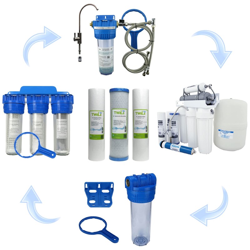 1 Year Set of 6 TWaLa 10 Inch Replacement Filter