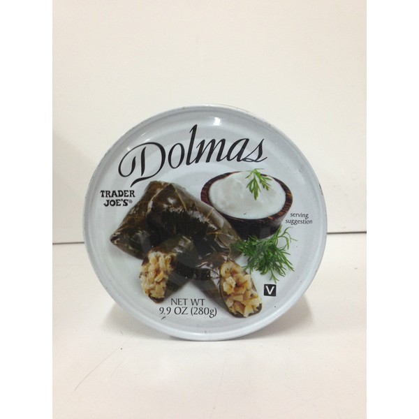 Trader Joe's Dolmas Vine Leaves Stuffed with Rice (Pack of