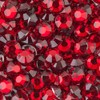 MajorCrafts® 2000pcs 4mm ss16 Dark Red Flat Back Round Resin Rhinestones C06