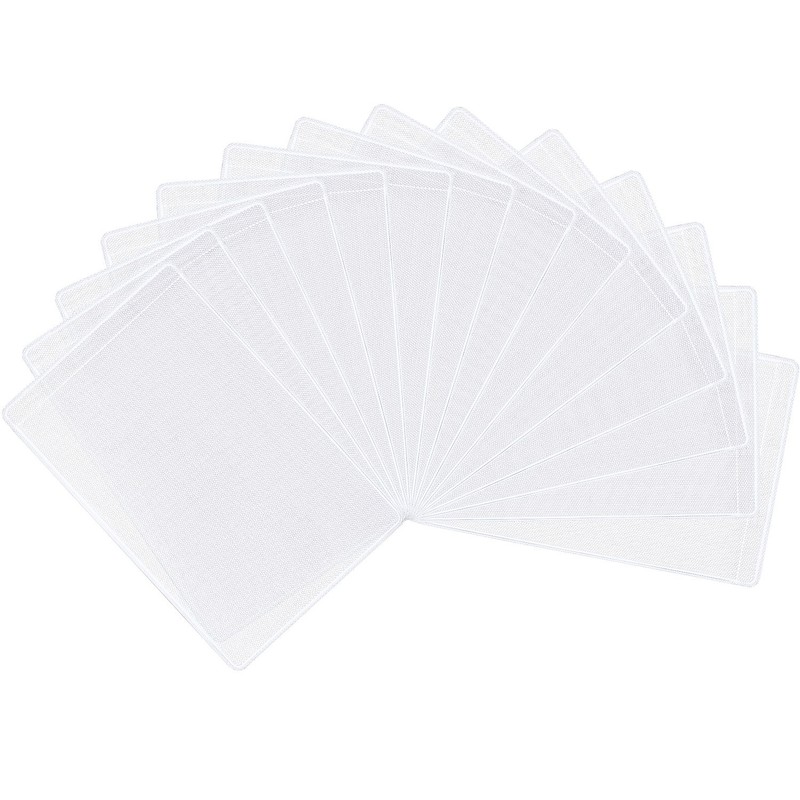 100 Pieces Plastic ID Credit Card Holder Vertical Business Card